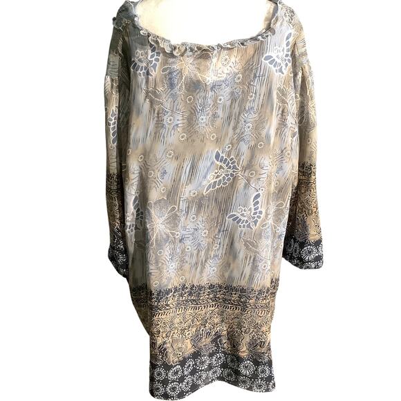 Maggie Barnes Tops - Maggie Barnes Blouse Women’s Size 2X – Boho, Flowy, Mixed Print